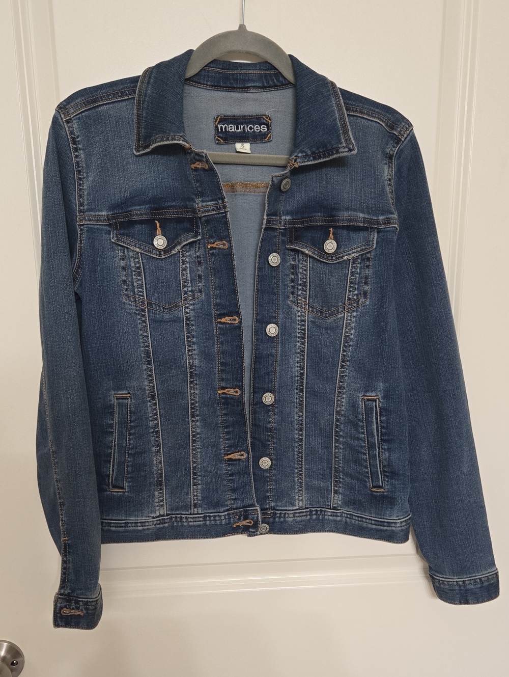 Maurices Medium Wash Blue Denim Jacket